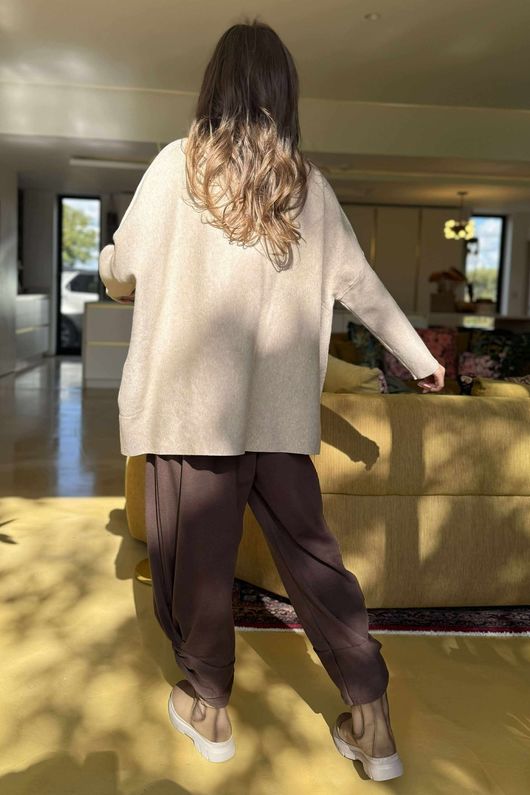 Balmoral Cargo Pocket Knit Jumper Oatmeal /3 =
